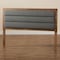 Baxton Studio Dexter Modern Dark Grey Fabric Upholstered and Walnut Brown Finished Wood Headboard-Full 191-11535-ZORO - alternate 3